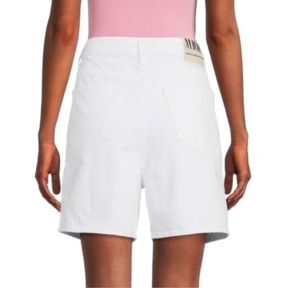 Mother Womens  Snacks! The Pleated Sticky Rice Fun Dip Short, White Size 27 NWT - Picture 5 of 8